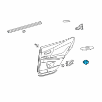 OEM 2014 Lexus GX460 Switch Assembly, Power Window Diagram - 84810-75051