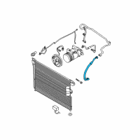 OEM 2009 Nissan Xterra Hose-Flexible, Low Diagram - 92480-ZS50A