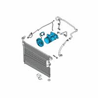 OEM 2016 Nissan Frontier Compressor - Cooler Diagram - 92600-EA01A