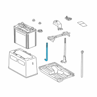 OEM 2010 Lexus SC430 Bolt, Battery Clamp Diagram - 74451-24030