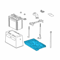 OEM Lexus Tray, Battery Diagram - 74431-24030