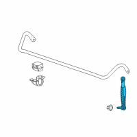 OEM Cadillac CTS Stabilizer Link Diagram - 20887087
