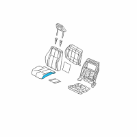 OEM 2007 Dodge Caliber Seat Cushion Foam Diagram - 5183319AA