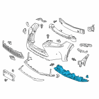 OEM 2016 Lexus NX200t ABSORBER, Front Bumper Diagram - 52618-78010