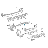 OEM Toyota GR Supra Reflector Diagram - 81910-WAA01