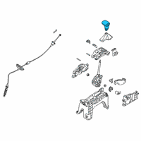 OEM Kia Sorento Knob Assembly-Gear Shift Diagram - 46720S9200WK