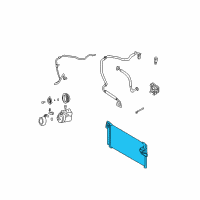 OEM Hyundai Santa Fe Condenser Assembly-Cooler Diagram - 97606-26001