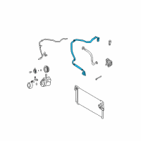 OEM 2001 Hyundai Santa Fe Hose-Cooler Line Suction Diagram - 97763-26100