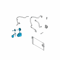 OEM 2004 Hyundai Santa Fe Compressor Assembly Diagram - 97701-26350