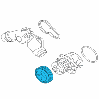 OEM 2001 BMW 325xi Pulley Diagram - 11-51-1-436-590