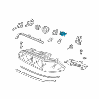 OEM 2002 BMW 540i Bulb Socket, Turn Indicator Diagram - 63-12-6-904-042