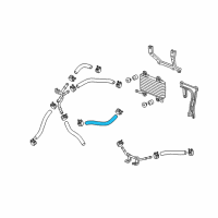 OEM 2011 Acura RDX Hose (285MM) (ATF) Diagram - 25216-RWC-007