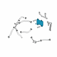 OEM 2008 Acura RDX Cooler (Atf) Diagram - 25510-RWC-003