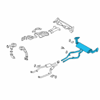 OEM 2012 BMW X6 Rear Exhaust Flap Muffler Diagram - 18-30-7-646-110