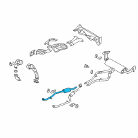 OEM 2012 BMW X6 Center Muffler Diagram - 18-30-7-646-118