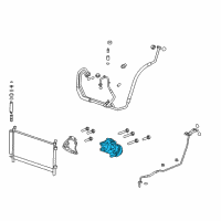 OEM Chevrolet Camaro Compressor Diagram - 23374617