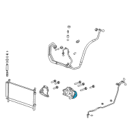 OEM 2012 Chevrolet Camaro Clutch Kit-A/C Diagram - 92219540