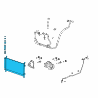 OEM 2014 Chevrolet Camaro Condenser Diagram - 23485898