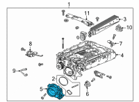 OEM 2017 GMC Yukon XL Throttle Body Diagram - 12678223