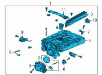 OEM Cadillac CT5 Intake Manifold Diagram - 12703301