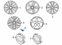 OEM Lexus NX350 Bolt, Hub Diagram - 90942-02090