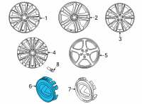 OEM 2022 Lexus NX350 Ornament Sub-Assembly, W Diagram - 42603-53130