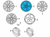 OEM 2022 Lexus NX450h+ WHEEL, DISC Diagram - 42611-78250