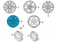 OEM 2022 Lexus NX350 WHEEL, DISC Diagram - 42611-78190