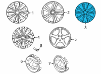 OEM 2022 Lexus NX350 WHEEL, DISC Diagram - 42611-78270