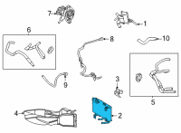 OEM 2021 Toyota Sienna Oil Cooler Diagram - 32910-08010