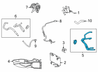OEM Toyota Sienna Hose Assembly Diagram - 32930-08060