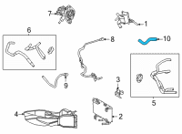 OEM 2021 Toyota Sienna Connector Hose Diagram - G1271-0E030