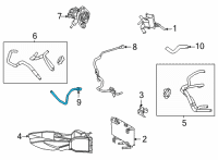 OEM 2022 Toyota Sienna Cooler Pipe Diagram - G1251-0E010