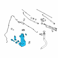 OEM 2017 Ford Transit-150 Washer Reservoir Diagram - CK4Z-17618-C