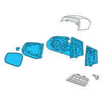 OEM 2022 Chevrolet Spark Mirror Assembly Diagram - 42699544