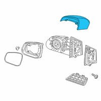 OEM 2018 Chevrolet Spark Mirror Cover Diagram - 95410502