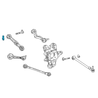 OEM 2018 Lexus LS500h Plate, Rear Suspension Toe Adjust, NO.2 Diagram - 48452-50040