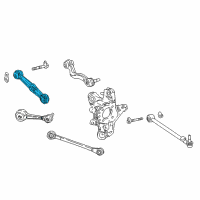 OEM 2020 Lexus LC500 Rear Suspension Control Arm Assembly, No.2 Diagram - 48730-11010