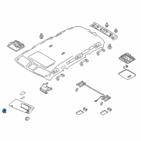 OEM 2018 Nissan Armada Holder SUNVISOR Diagram - 96409-1LA0A
