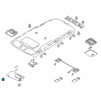 OEM Infiniti Holder SUNVISOR Diagram - 96409-1LA0A