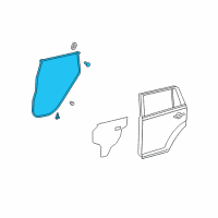 OEM 2013 Scion xB Door Weatherstrip Diagram - 67871-12551