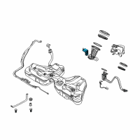OEM 2010 BMW M5 Left Fuel Tank Sending Unit Diagram - 16-14-6-765-825
