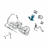 OEM 2006 BMW M6 Fuel Filter With Pressue Regulator Diagram - 16-11-7-373-470