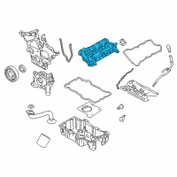 OEM 2006 Mercury Milan Valve Cover Diagram - 6E5Z-6582-AA