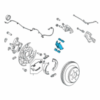 OEM 2014 Ford F-150 Rear Pads Diagram - FL3Z-2200-B