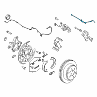 OEM Ford F-150 Brake Hose Diagram - FL3Z-2282-B