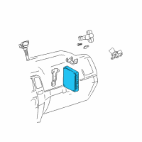 OEM 2008 Lexus GX470 Engine Control Computer Diagram - 89661-60K00