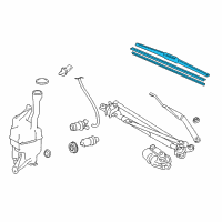 OEM 2013 Toyota Camry Wiper Blade Diagram - 85212-06130