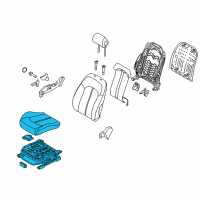 OEM 2015 Hyundai Sonata Cushion Assembly-Front Seat, Passenger Diagram - 88200-C2020-SMH