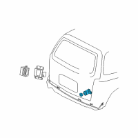 OEM 2008 Chevrolet Uplander Distance Sensor Diagram - 89047102